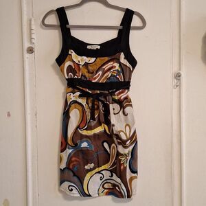 Vintage paisley dress cotton doll floral